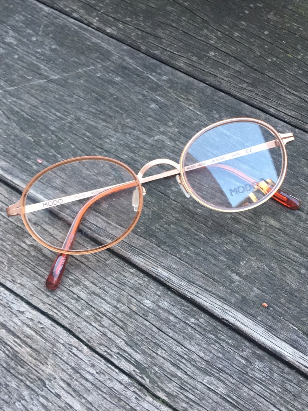 New Modo Japan Titanium 4401A Oval Glasses